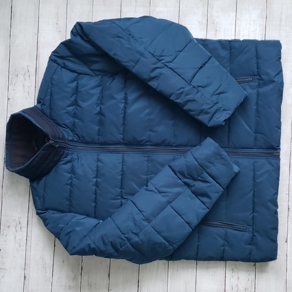 WEATHERPROOF Men’s Ultra Luxe Water Resistant Puffer Jacket Blue Sphere XXL EUC - Picture 2 of 11